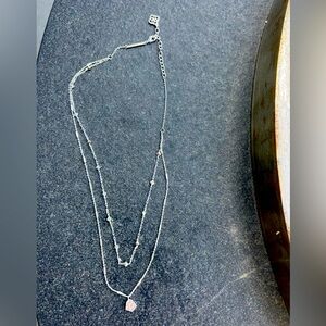 Kendra Scott Clove Multi Strand Silver Necklace